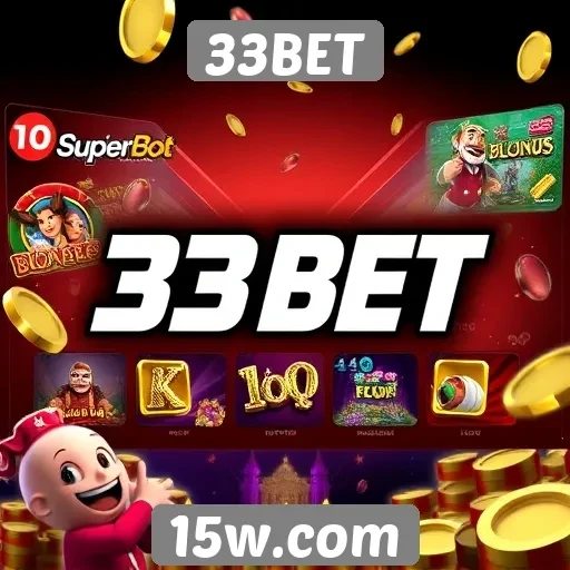A variedade de jogos disponíveis no 33BET